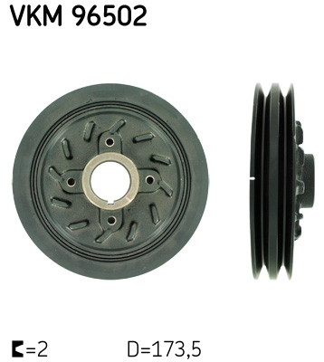 SKF Riemenscheibe, Kurbelwelle VKM 96502